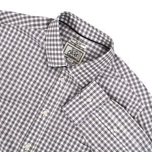 Jos. A Bank 1905 Slim Fit Non Iron Dress Shirt Mens 16-32 Stretch Purple Check